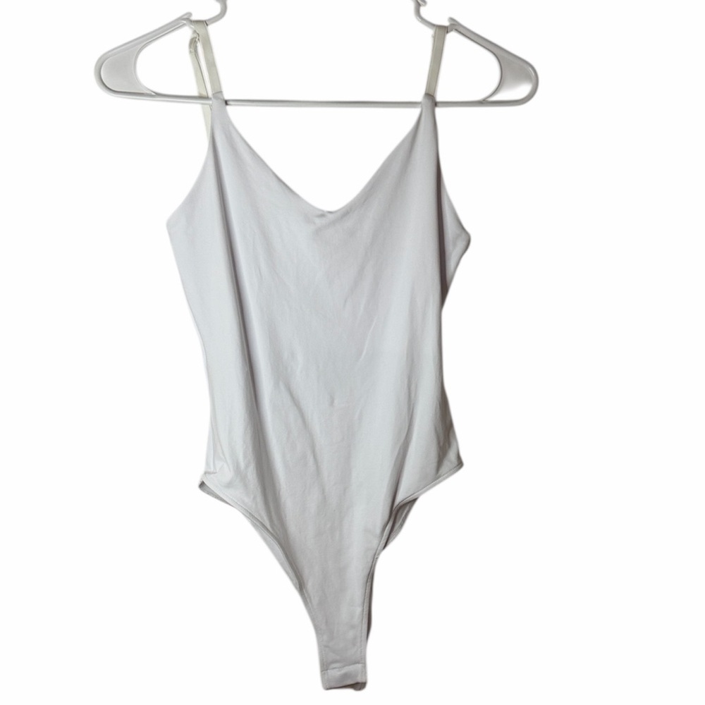 Zara White Women's Bodysuit Adjustable Straps